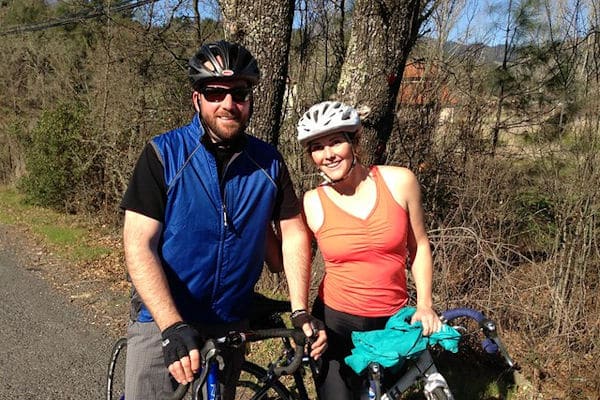 Emily Shellabarger on a ride in Calistoga