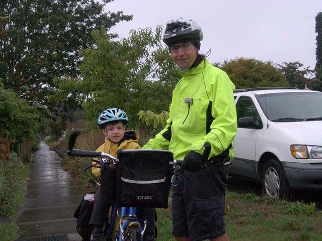 Jed Reynolds with his bike