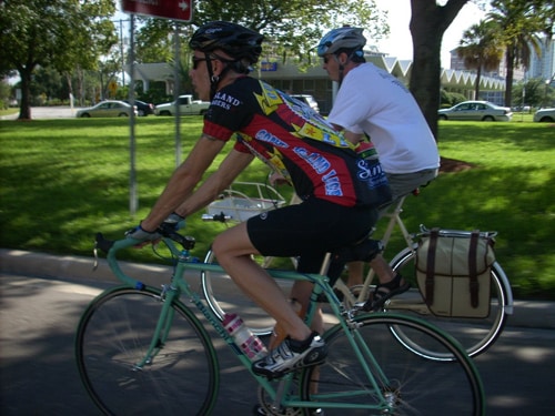 bike commuters with their gear