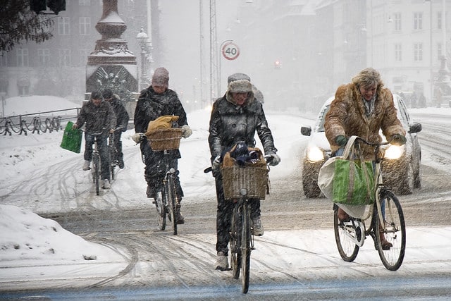 biking in cold weather