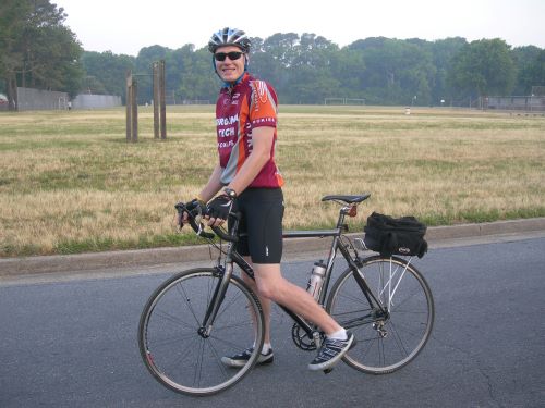 Daniel with his bike