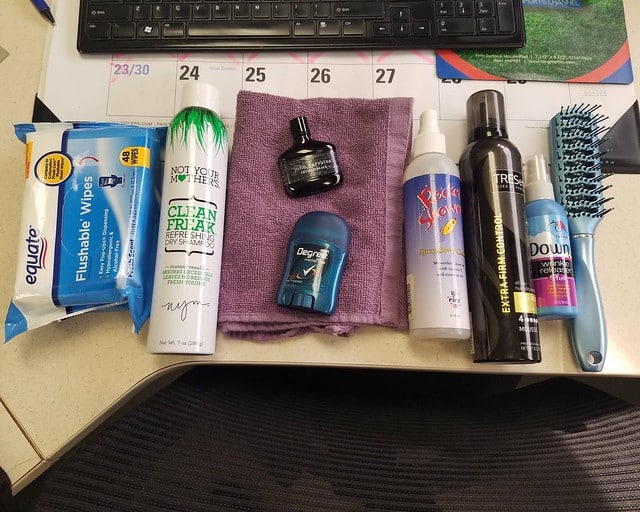 hygiene products for bike commuters