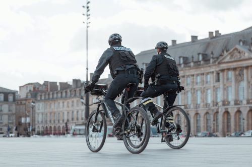 police officers on bicycles