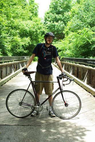Scott with his commuter bicycle