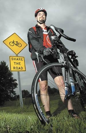 Tommy with his commuter bike