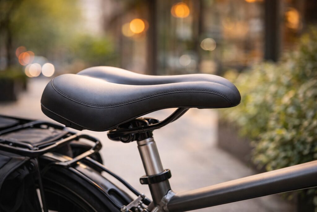 What is a commuter bike saddle designed for comfort and everyday riding