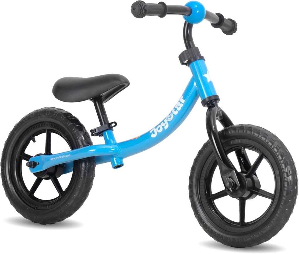 Best Bikes for 2 Year Olds: blue toddler balance bike with lightweight frame and wide tires designed to help young children learn balance