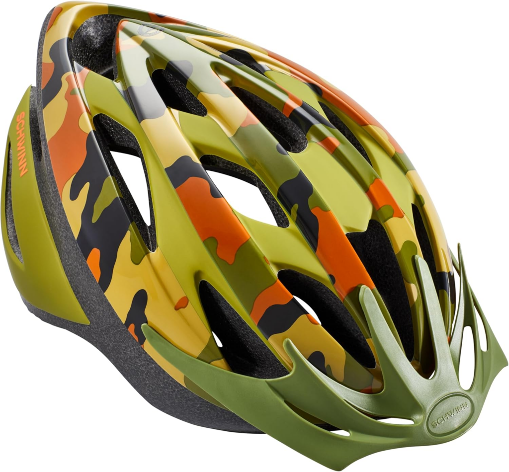 Best kids bike helmets youth bike helmet with camouflage pattern, lightweight shell, aerodynamic vents, and adjustable fit for older kids